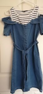 Off shoulder Jean dress